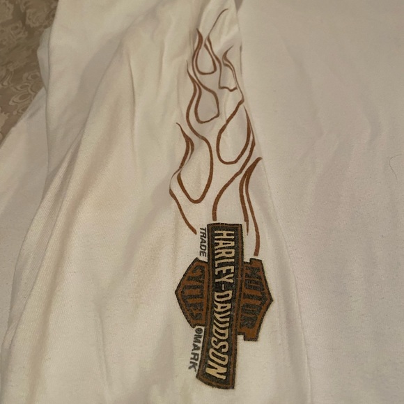 Salem OR 2XL Harley Davidson long sleeve T-Shirt-White - Picture 4 of 5